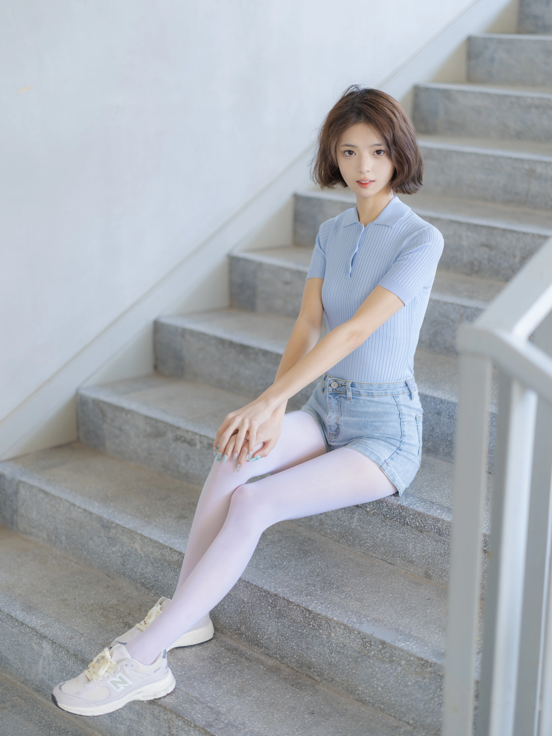 森萝财团写真 - 媛媛 试拍 15D超薄白丝 2